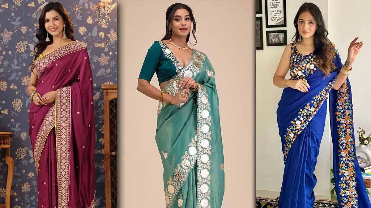 Modern Bridal Saree Design( Source: Social Media)