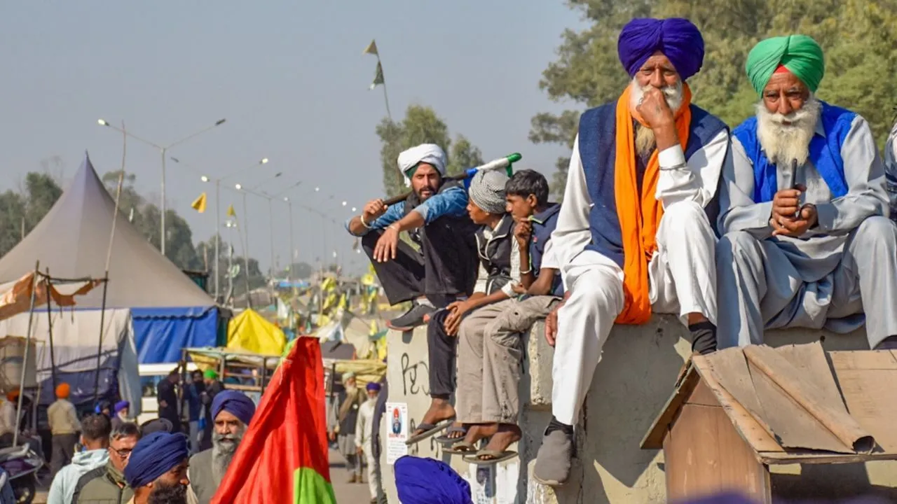 Shambhu Border Farmers (credit S-M )