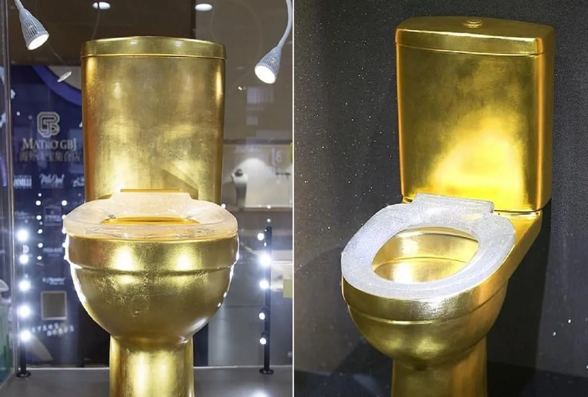 Golden Toilet Seat