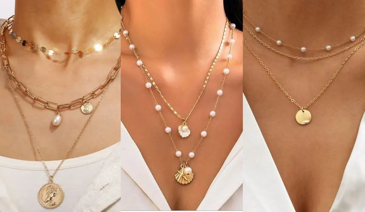 Latest Multi Layer Gold Chain Design