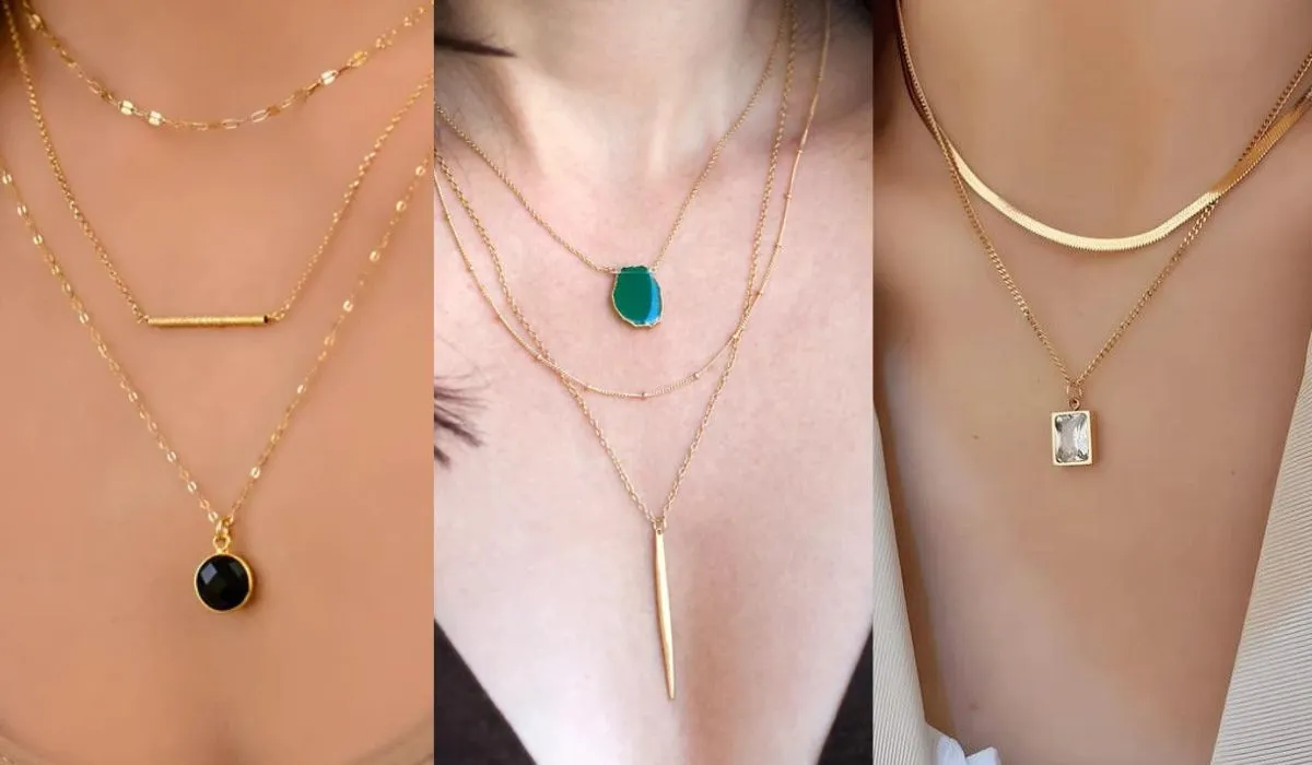 Latest Multi Layer Gold Chain Design