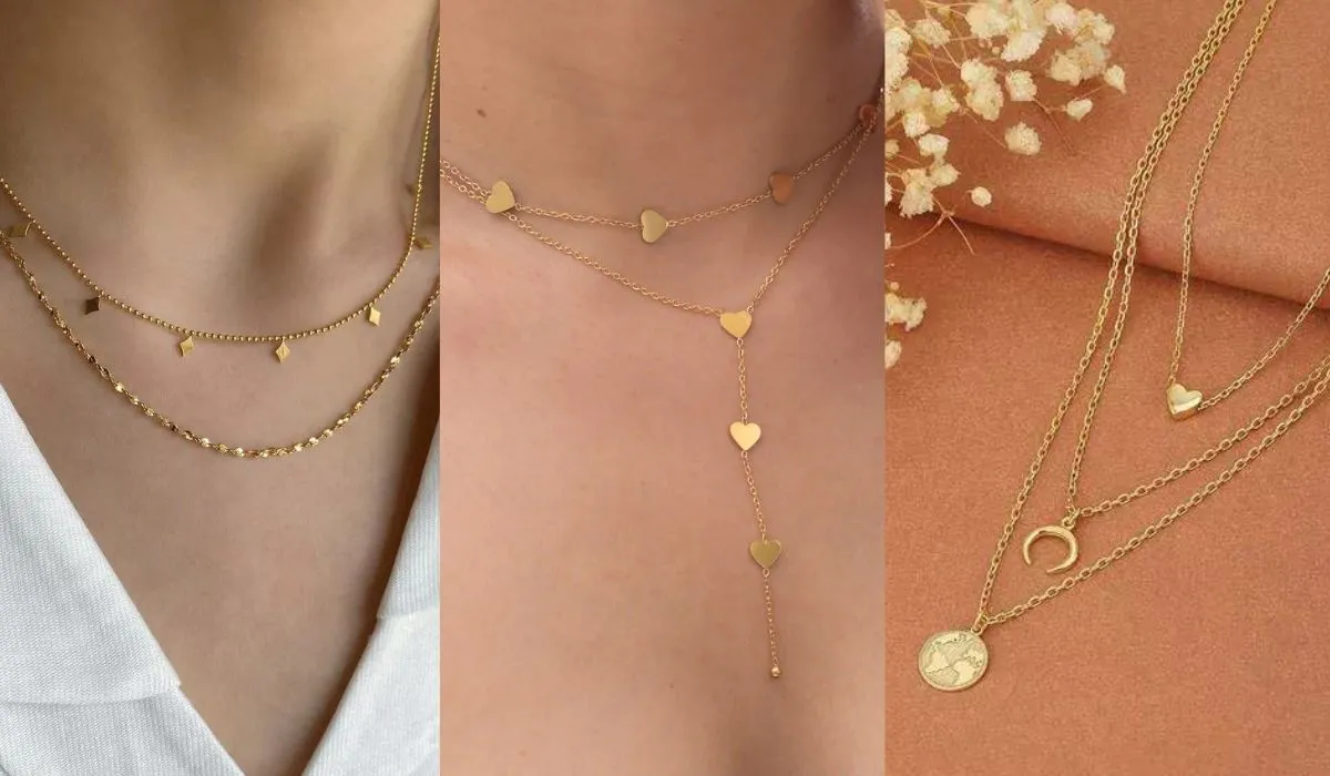 Latest Multi Layer Gold Chain Design