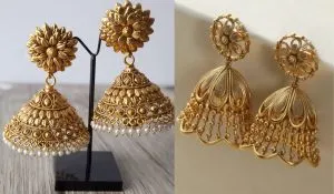 gold jhumka design new