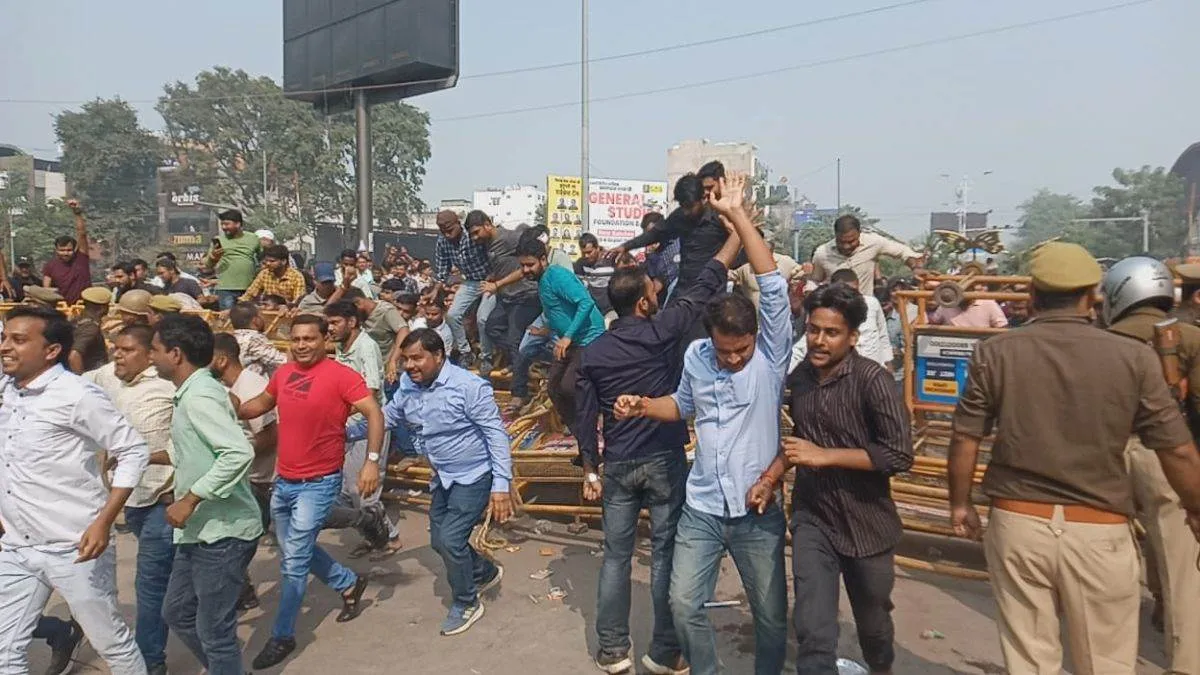 Prayagraj student Protest (source: social media)