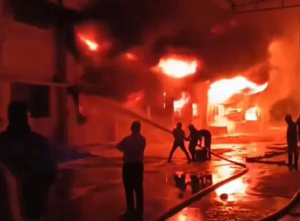 Fire Break out in Dadra