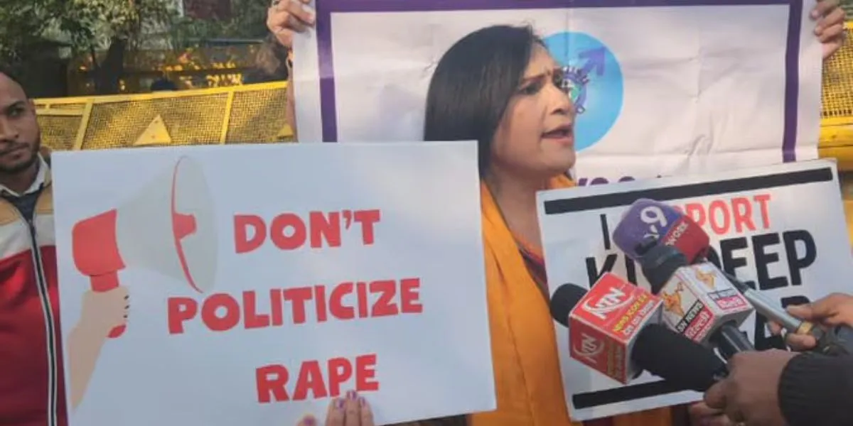 Jantar Mantar Unnao Rape Protest (Image- Social Media)