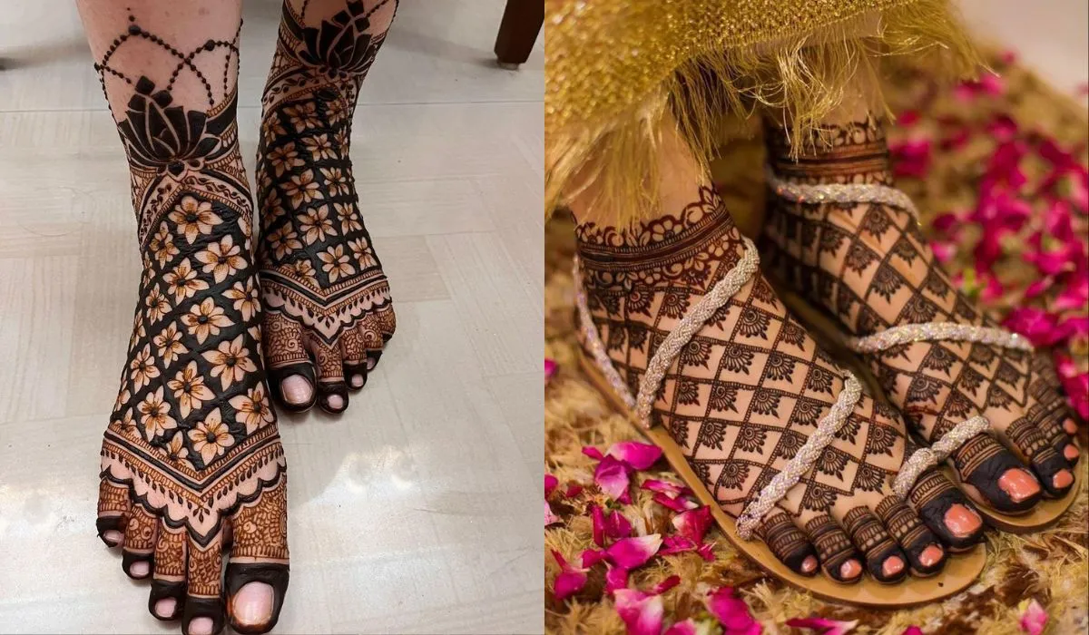 Bridal Mehndi Designs for Legs