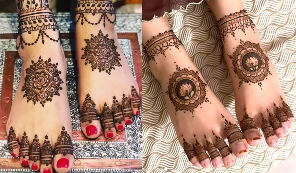 Bridal Mehndi Designs for Legs