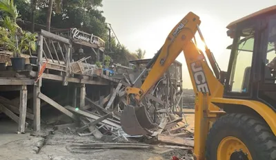 Bulldozer Action on Luthra Brothers