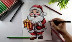 beautiful christmas drawing idea