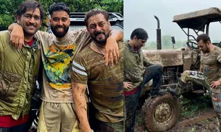 MS Dhoni and Salman Khan together