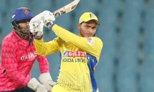 CSK के नए स्टार प्रशांत वीर ने दिखाया दम, पहले ही मैच में गेंद से किया कमाल