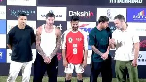 देखें VIDEO: हैदराबाद में Messi का जलवा, सीएम रेवंत रेड्डी संग खेला मैच, मेसी बोले– भारत में मिला प्यार हमेशा याद रहेगा