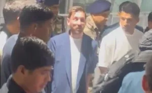 Lionel Messi reaches Kolkata