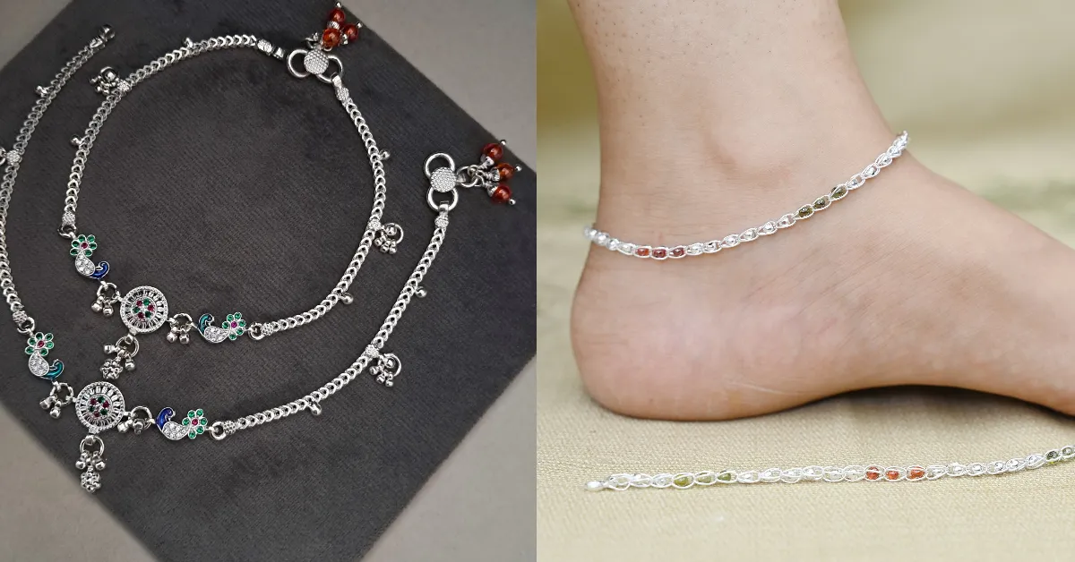 Silver Anklet Design For Girl( Source: Social Media)