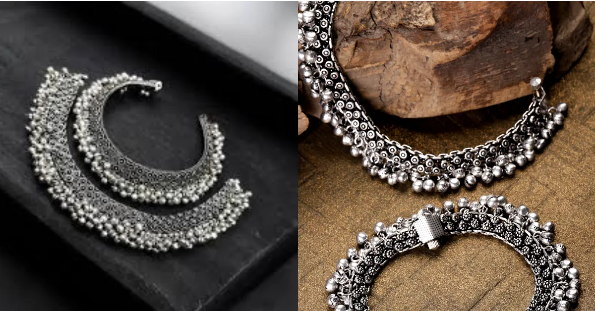 Oxidized Payal Design for Girls