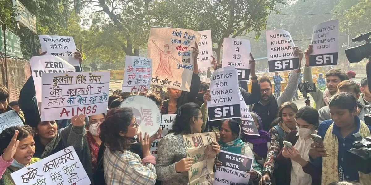 Unnao Rape Victim Protest (Image- Social Media)