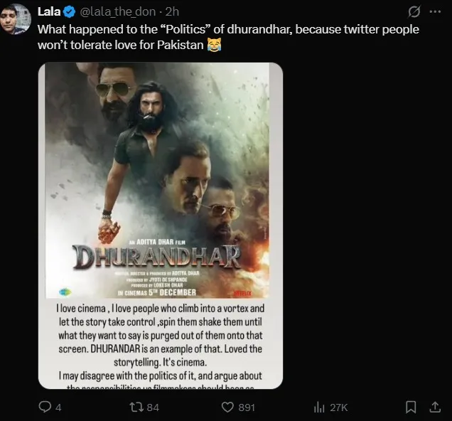 Hrithik Roshan Dhurandhar Movie( Source: Social Media)