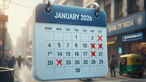 Bank Holiday Calendar India
