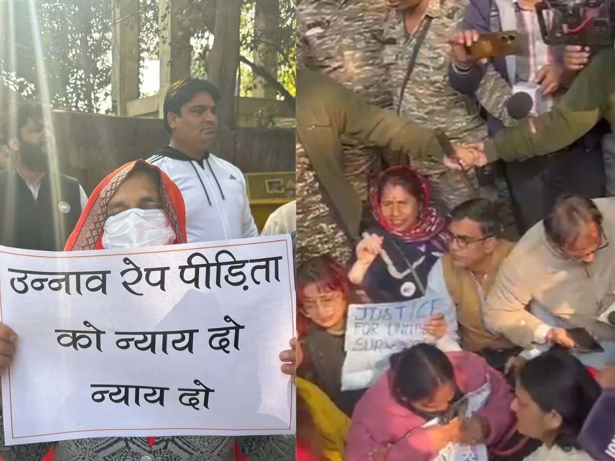 Unnao Rape Victim Protest (Image- Social Media)