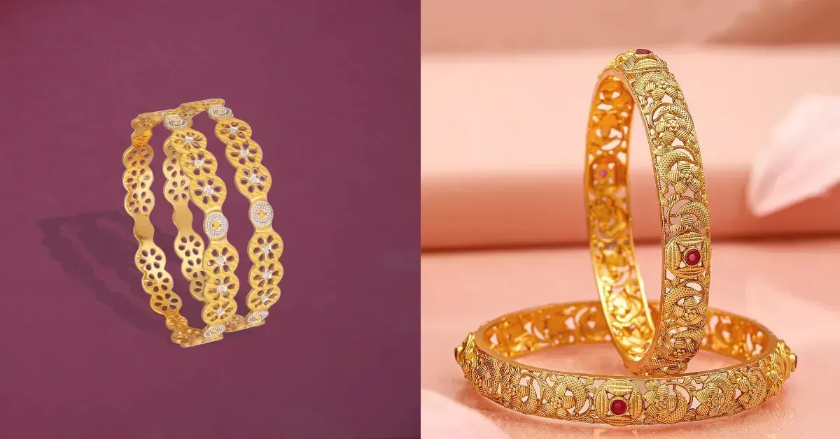 Simple Gold Bangles Design( Source: Social Media)
