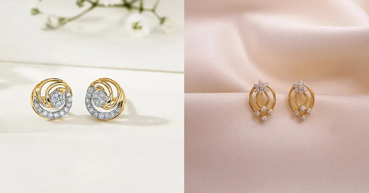 Gold Earrings Designs For Daily Use