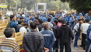 Prayagraj student Protest (source: social media)