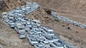 Rohtang Pass Traffic Jam
