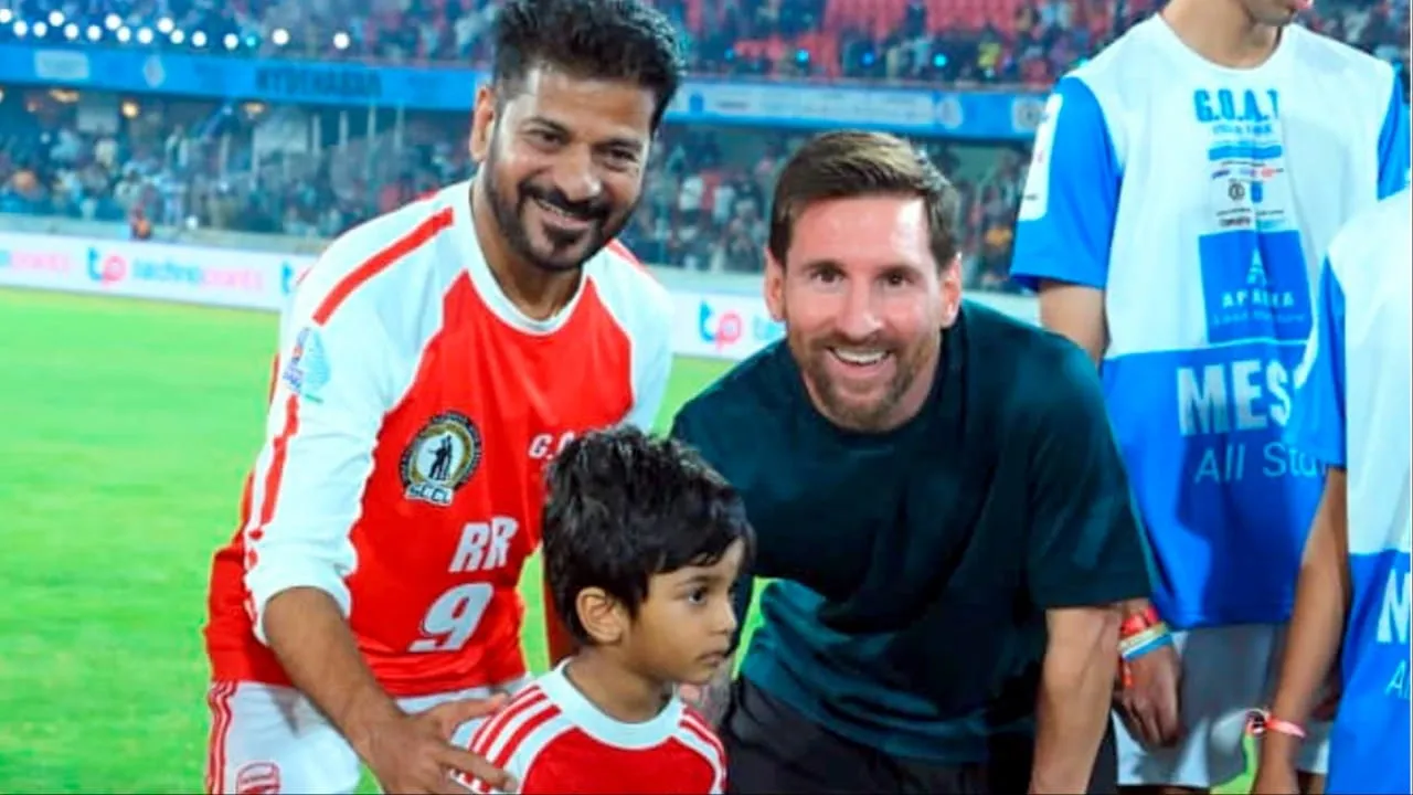 Lionel Messi in Delhi ( credit S-M )