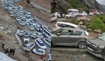Rohtang Pass Traffic Jam
