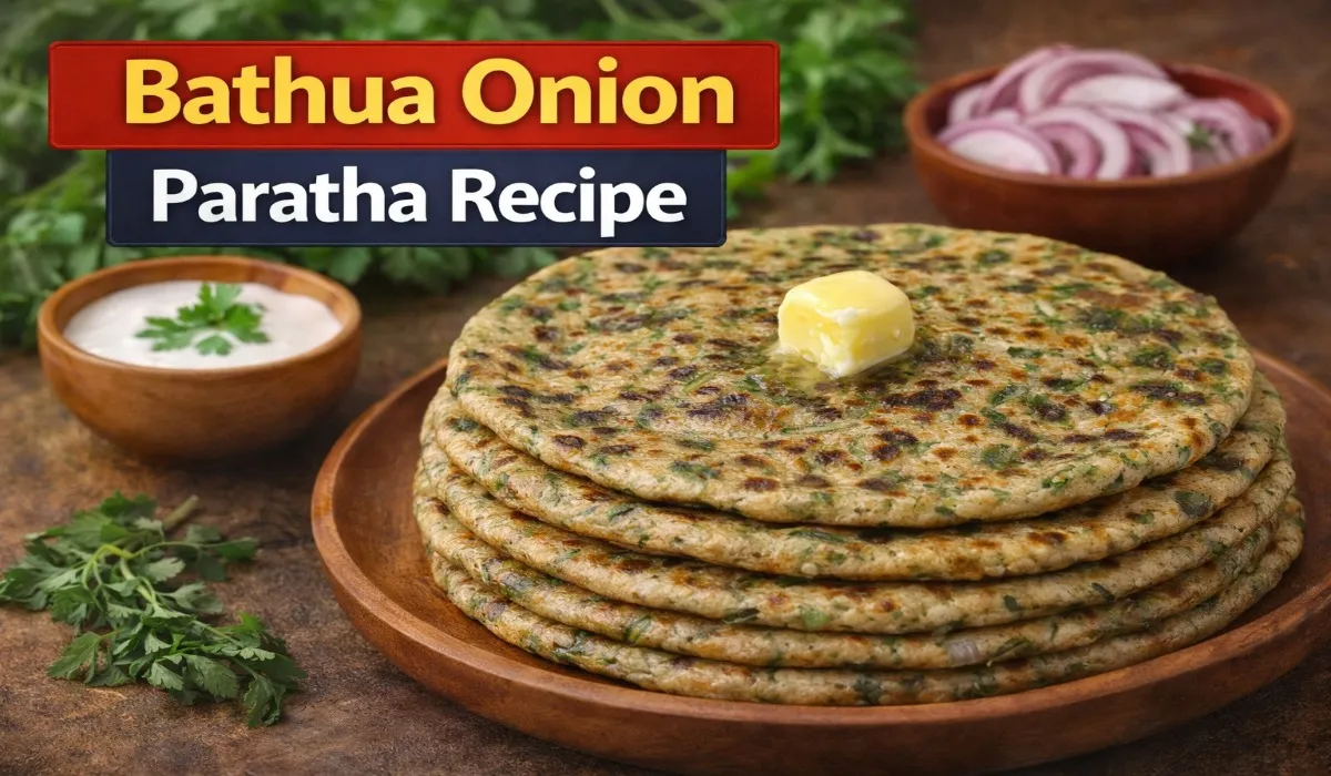 Bathua Onion Paratha Recipe