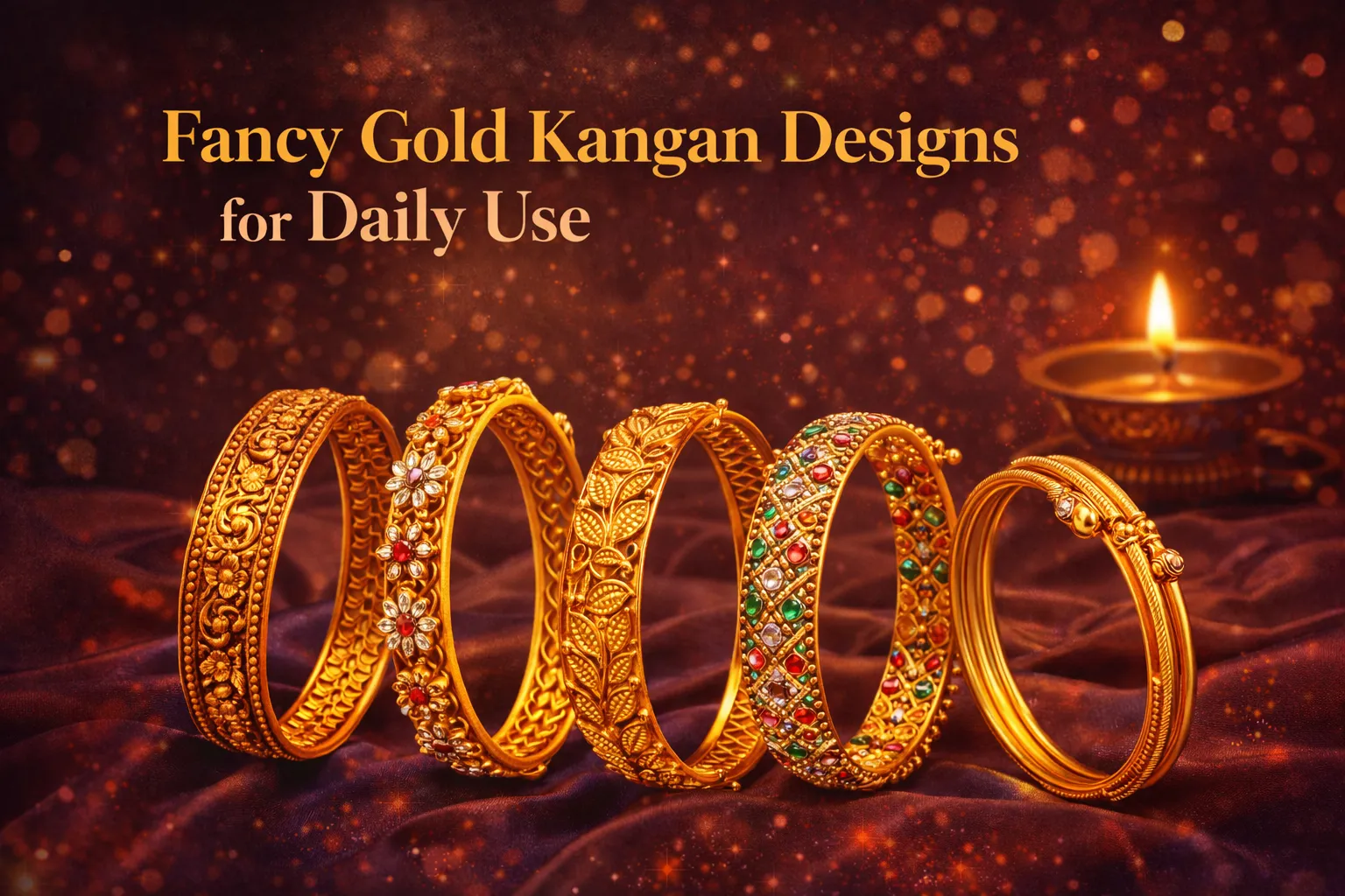 Fancy Gold Kangan Design​ for Daily Use