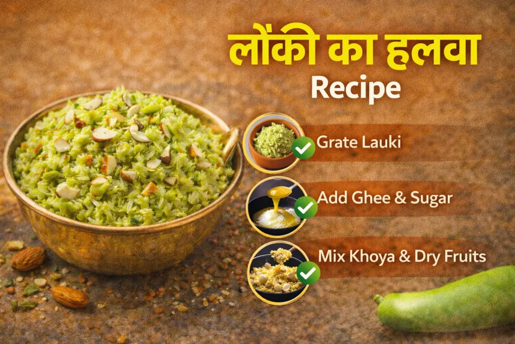 Lauki Ka Halwa Recipe in Hindi