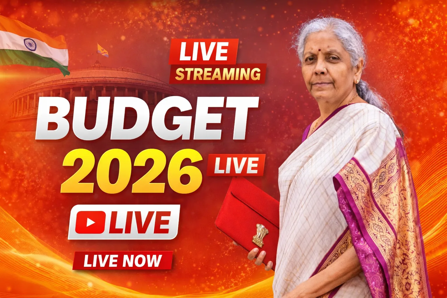 Budget 2026 LIVE Streaming (Image- S-M)