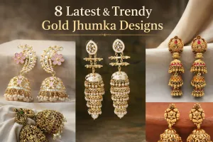 एथनिक लुक को Perfect बनाएंगे ये 8 Latest Gold Jhumka Designs, यहां देखें Best Collection