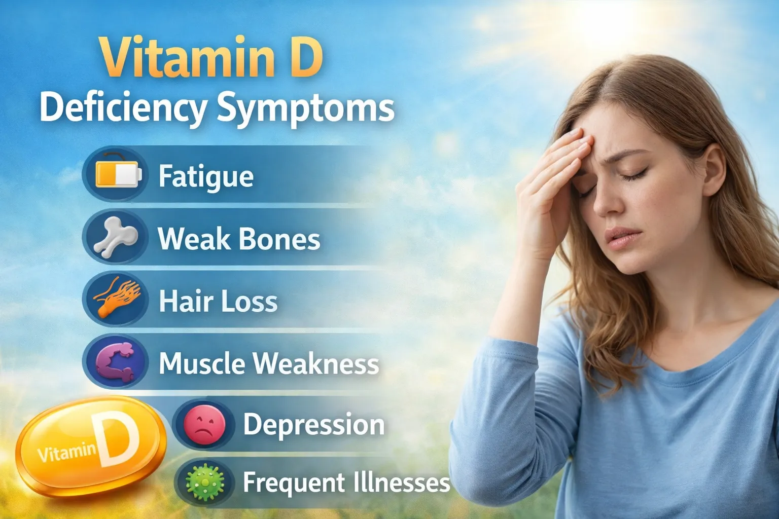 Vitamin D Deficiency Symptoms
