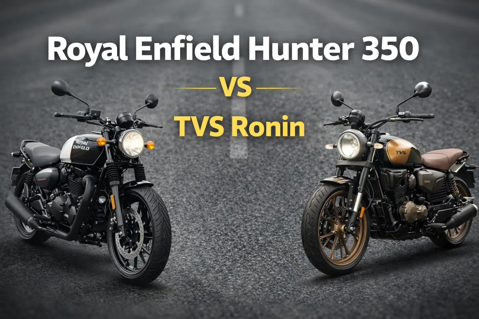Royal Enfield Hunter 350 vs TVS Ronin (Photo: Social media)