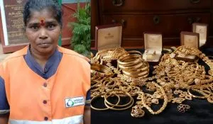 महिला सफाई कर्मचारी को सड़क पर मिला 45 लाख का सोना, फिर पहुंची थाने… ईमानदारी देख CM ने दिया इनाम