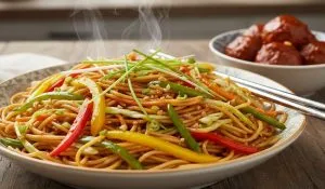Veg Hakka Noodles Recipe