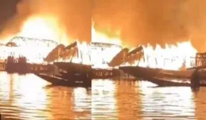 Dal lake Guest House Fire