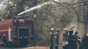 Delhi Metro Staff Quarters Fire