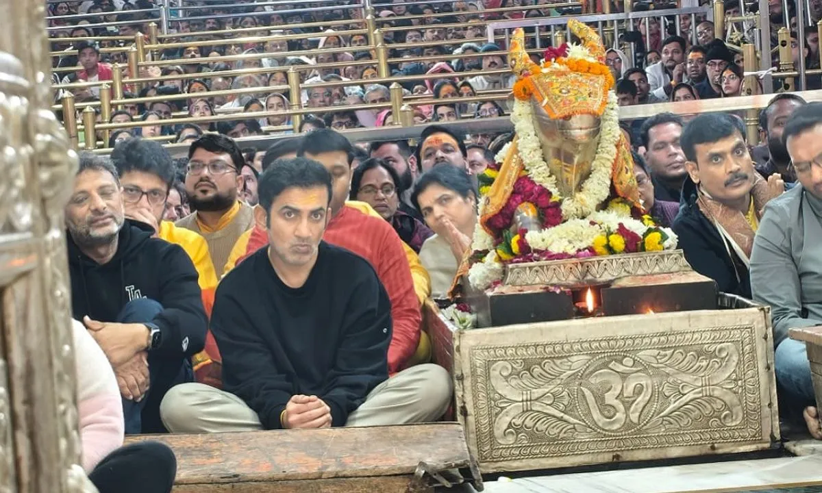 Gautam Gambhir at Mahakal Mandir