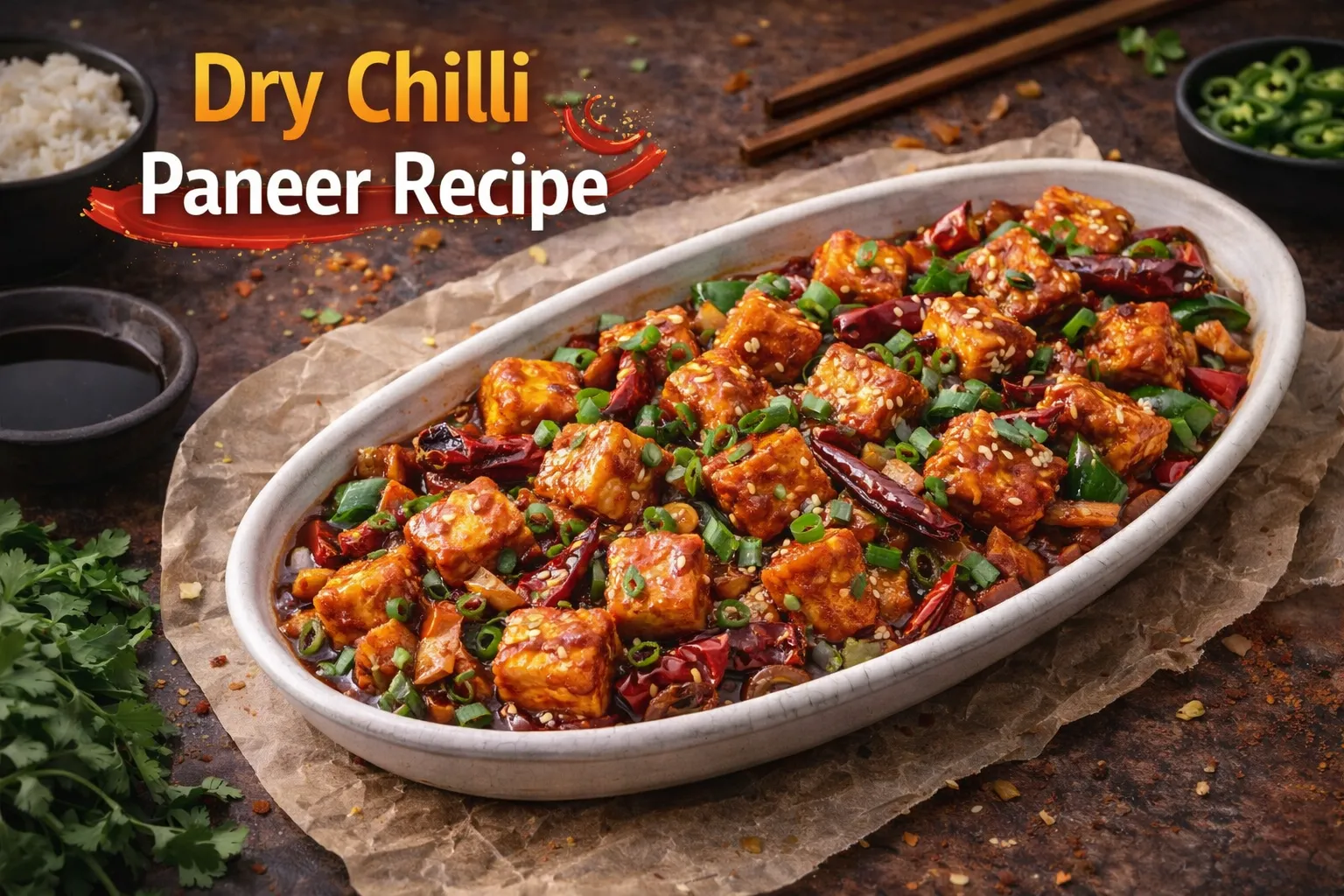 Chilli Paneer Dry Recipe