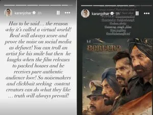 Karan Johar on Border 2 trolls
