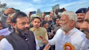 Swatantra Dev and Brijbhushan Rajput Clash
