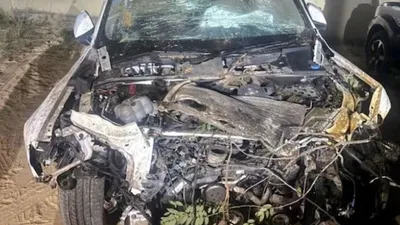 Audi Car Accident in Jaipur