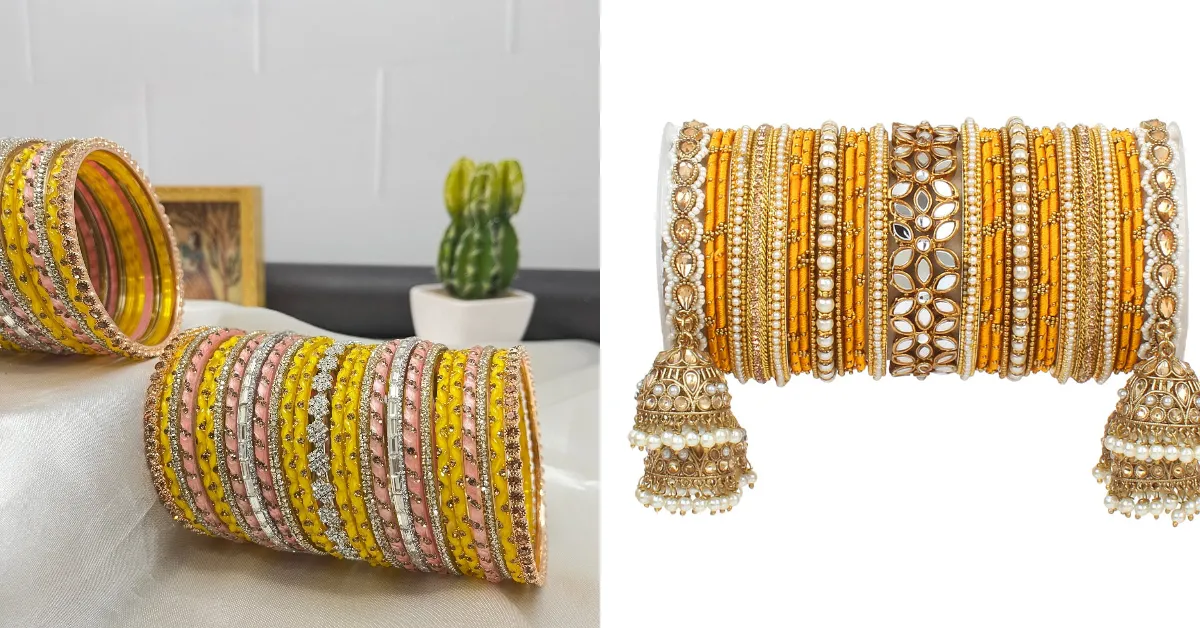Yellow Bangle Designs For Basant Panchami( Source: Social Media)