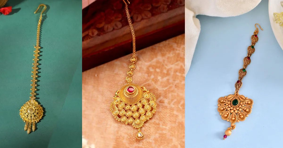 Gold Maang Tikka Designs