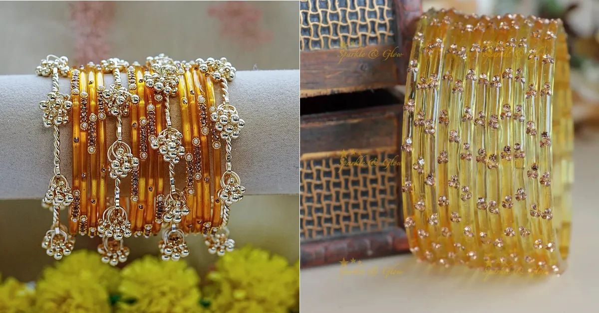 Yellow Bangle Designs For Basant Panchami( Source: Social Media)