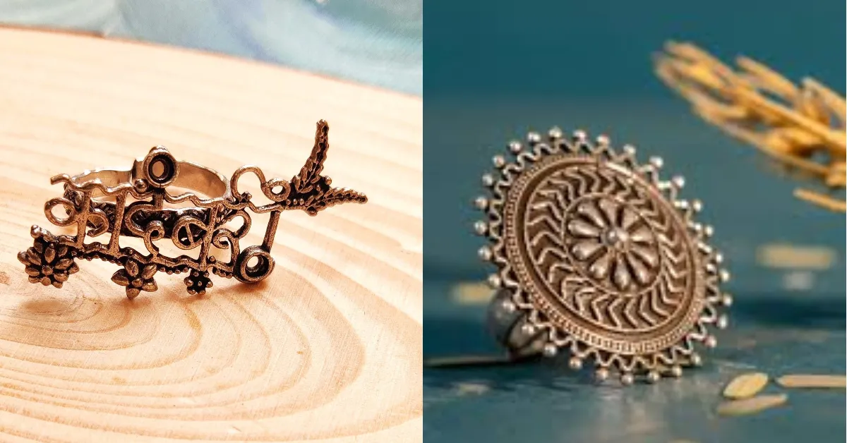 Oxidised Gold Ring Design( Source: Social Media)
